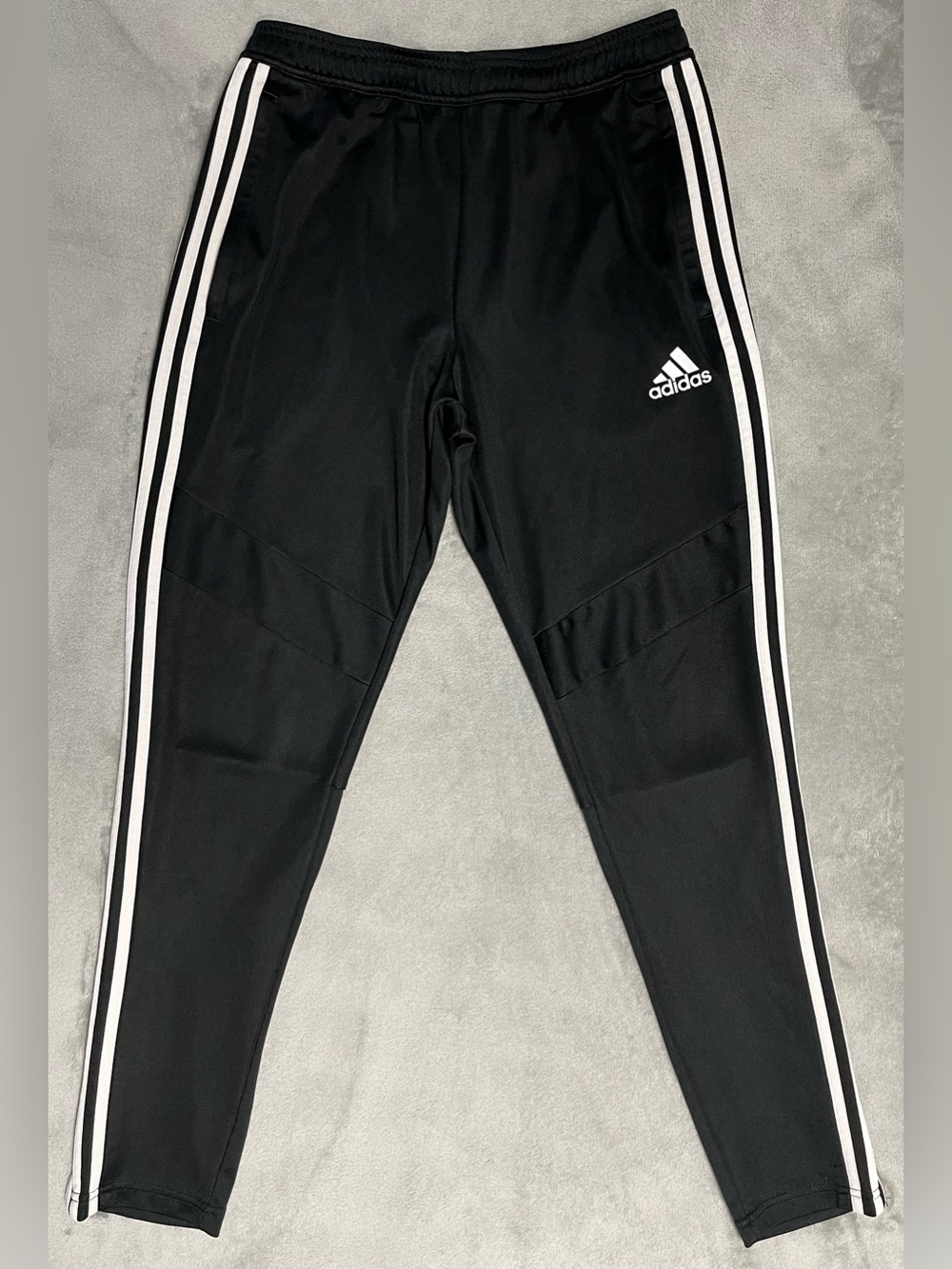adidas Men’s Tiro 19 Training Pants - Black/White 3 Stripes - Men’s MEDIUM